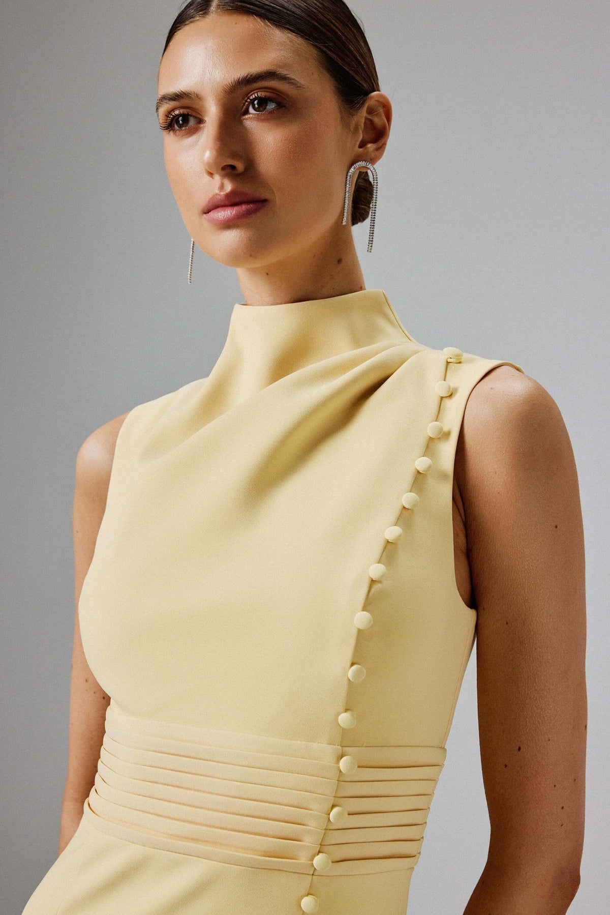 Noir Column Gown