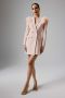 Organza Rose Sleeve Blazer Mini Dress